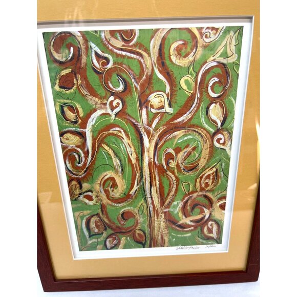 Limited Edition Signed Abstract Art Print "Tree Of Life" By Nancy Nave Jones In - Picture 2 of 6